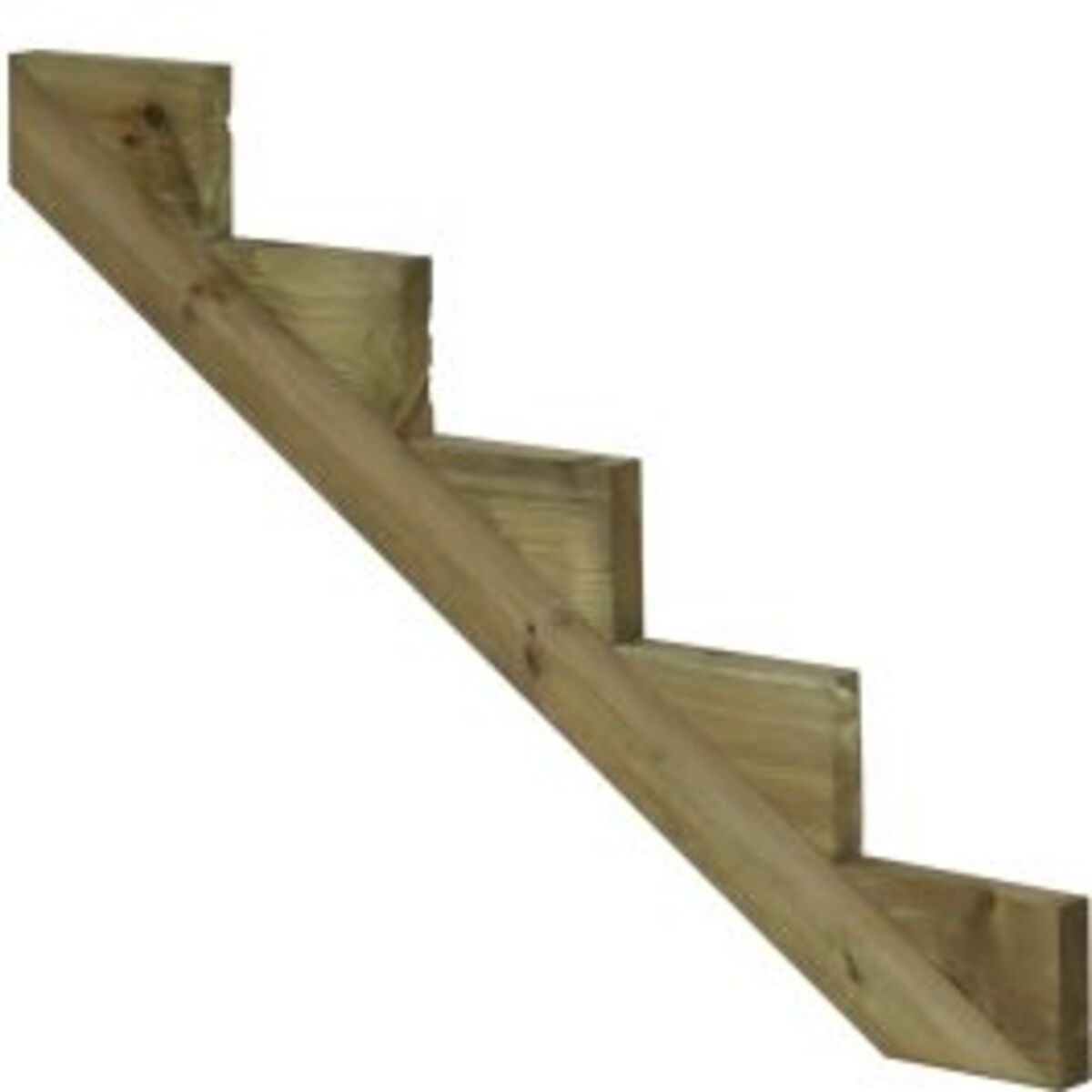 Deck stair stringer 5 steps pressure treated wood-h85cm