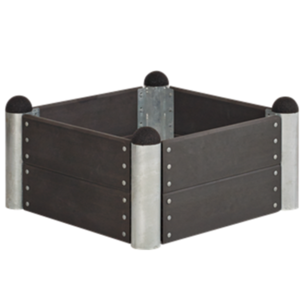 Planter square model 6 - composite antracite - 78x78x36cm