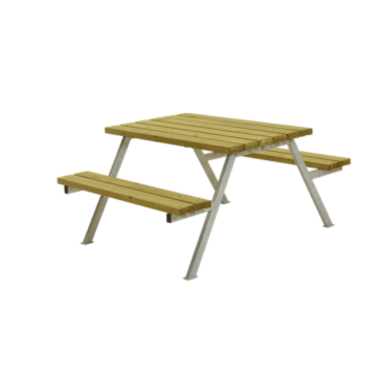 Picnic Table ALPHA - 118cm - Pressure treated pine wood 118x161x73cm