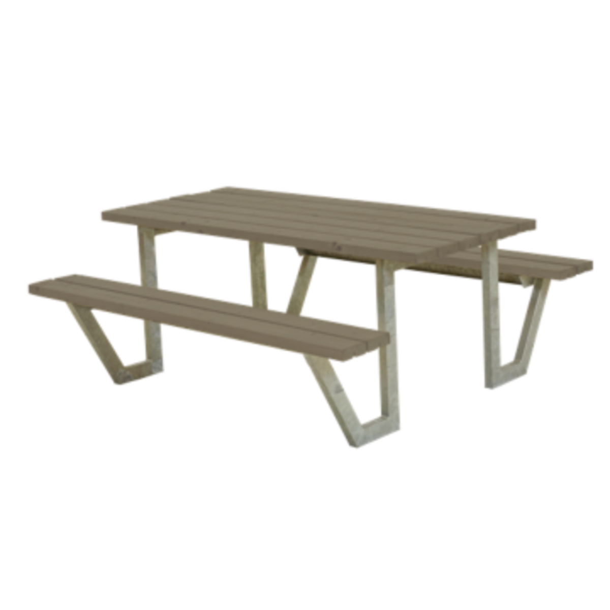 Picnic table WEGA - pressure treated wood grey-green