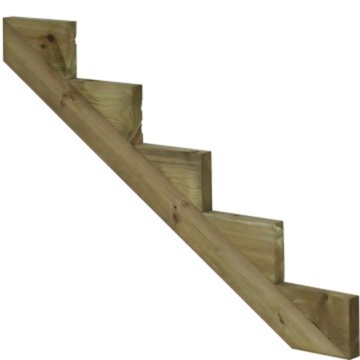 Deck stair stringer 5 steps pressure treated wood-h85cm