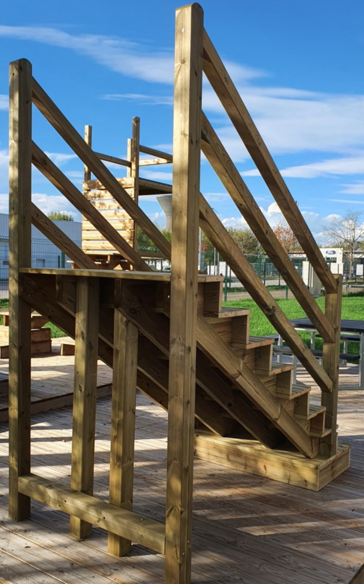 Zelf een trapleuning buiten maken