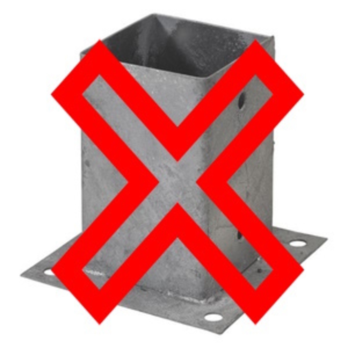 Fence post bracket 9x9cm Fence post bracket 9x9cm