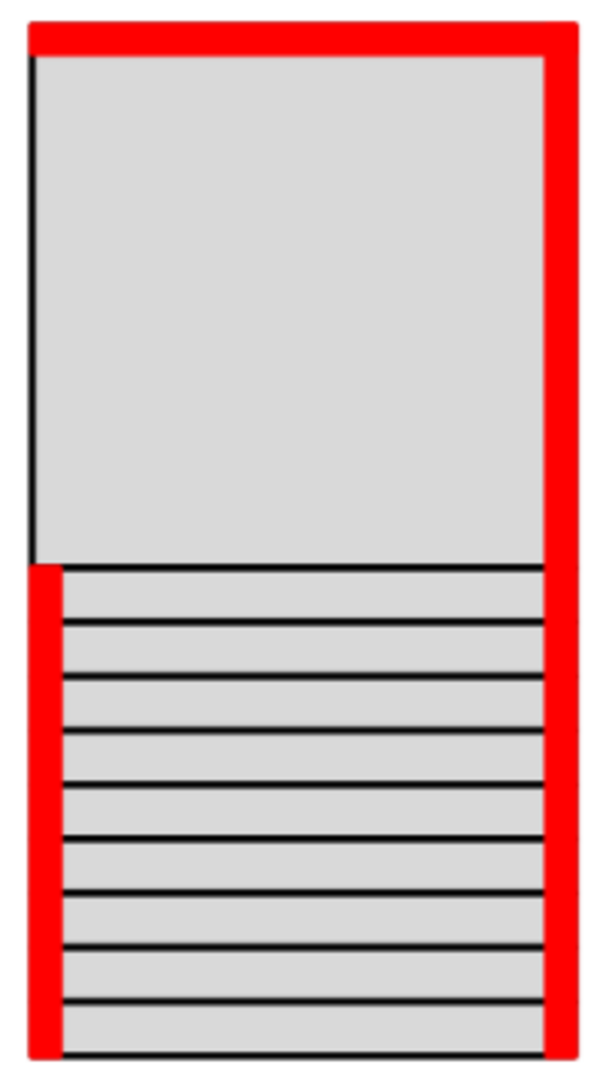 Balustrade trap met opening links Balustrade trap met opening links