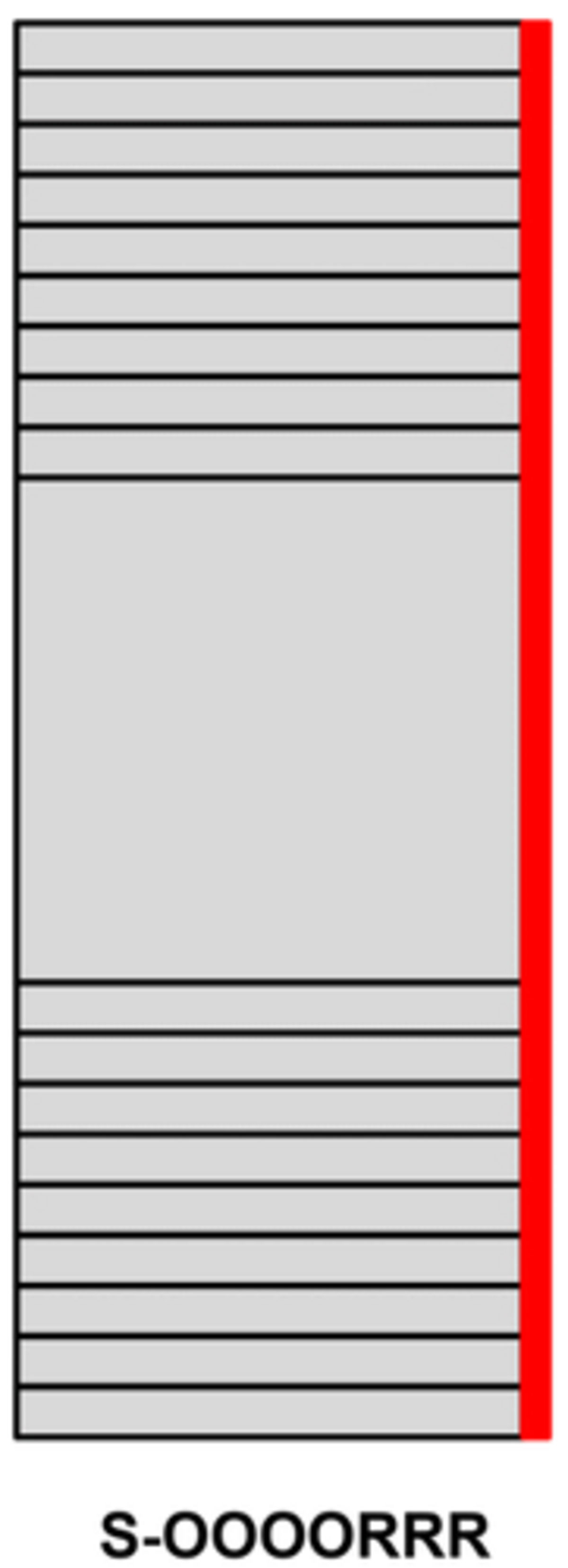 Escalier avec palier puis escalier tout droit : main courante et garde-corps &agrave; droite seulement