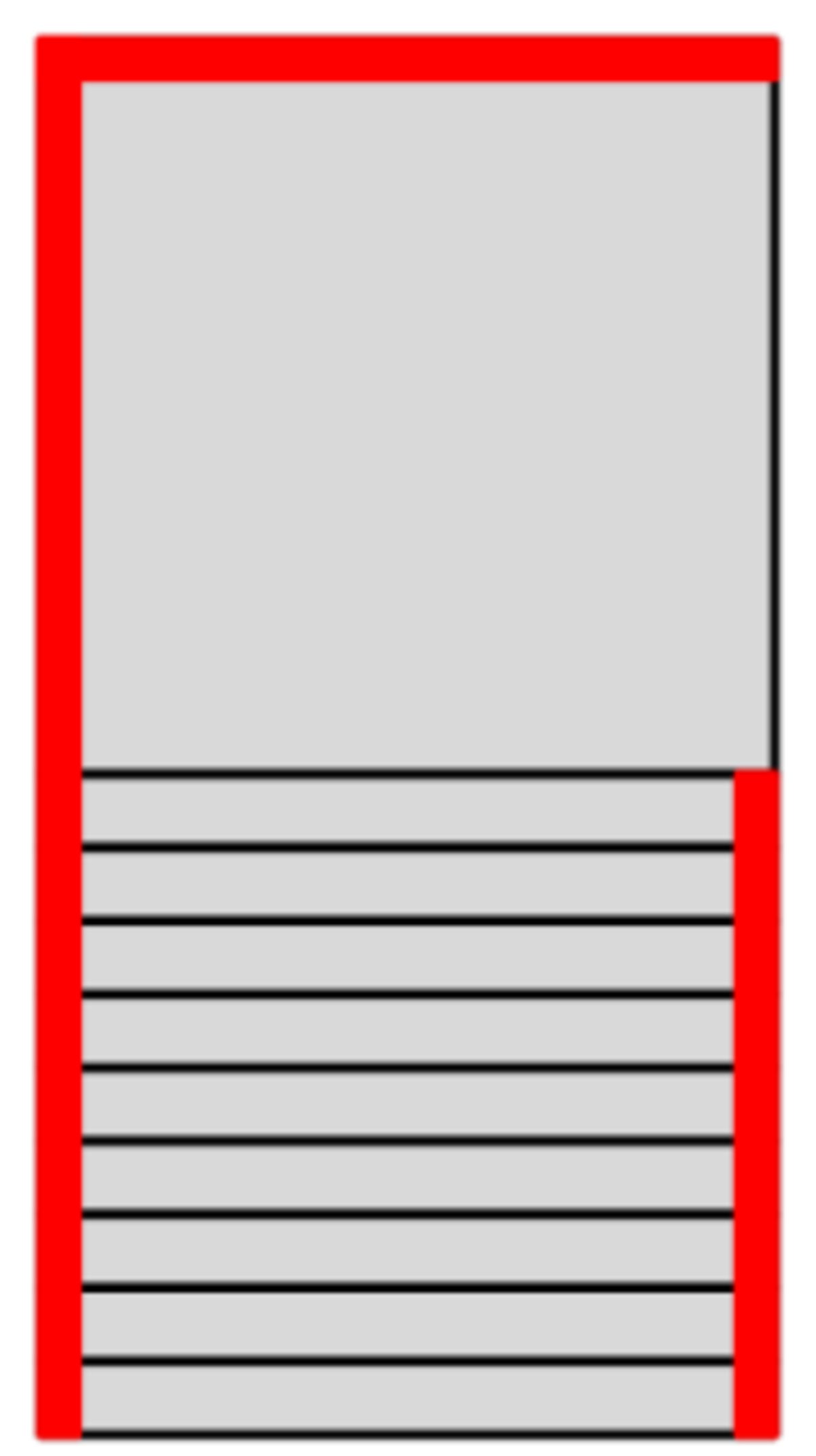 Balustrade trap met opening rechts Balustrade trap met opening rechts