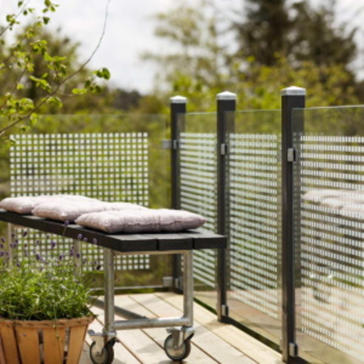 Printed glass balustrade kit Printed glass balustrade kit